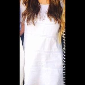 Gap White Eyelet Shift Dress